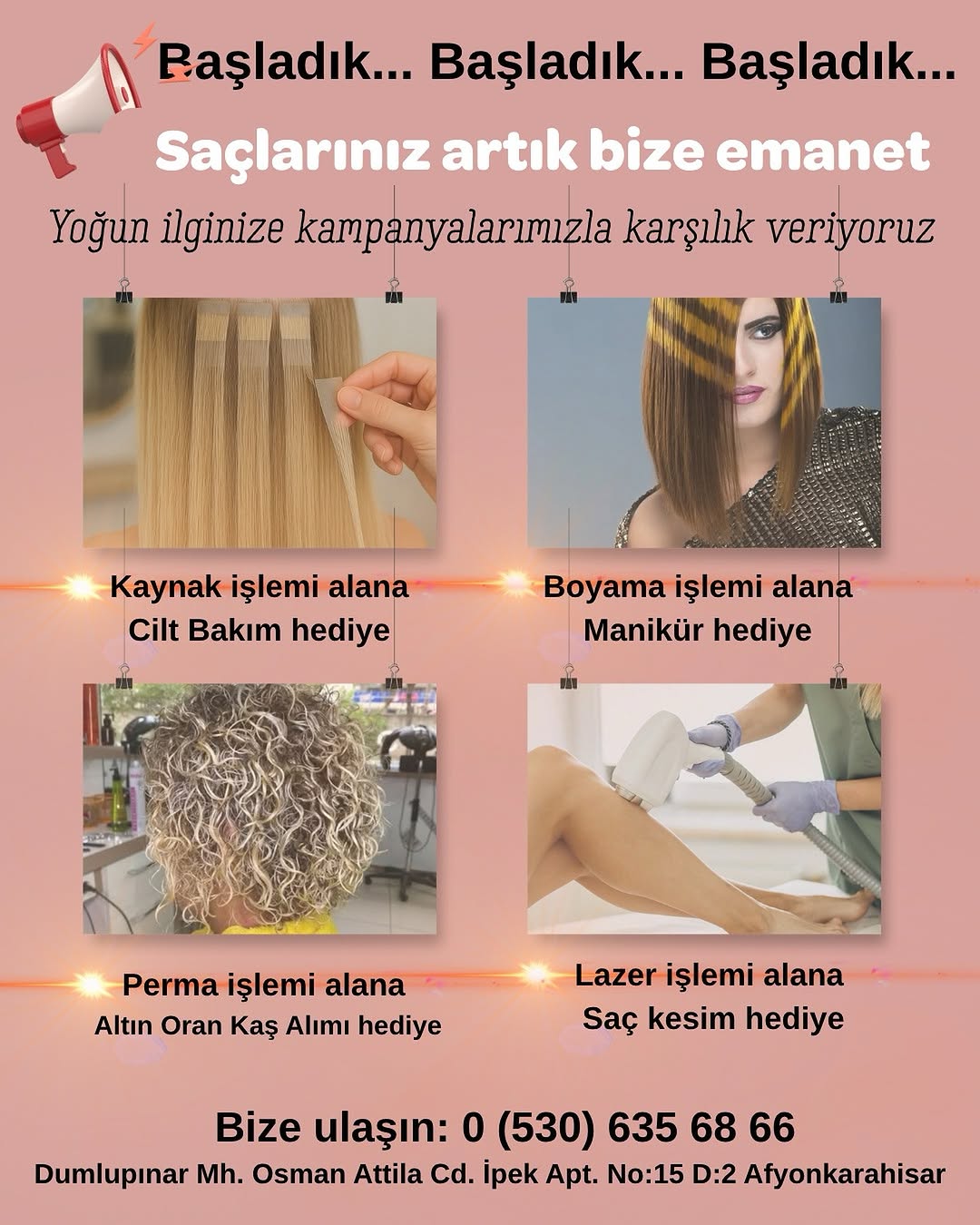 Afyon'da Güzellik Merkezinden Özel Kampanya: İşlem Yaptırana Hediye Hizmet